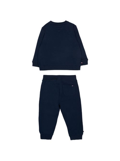 Completo bambino Tommy Hilfiger navy con pantalone e felpa TOMMY HILFIGER KIDS | KN0KN02162C1G